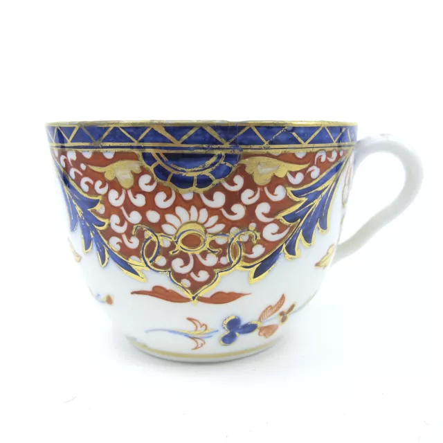 Early c1825 DERBY English Porcelain Kings Imari Breakfast Sized Cup sold as is