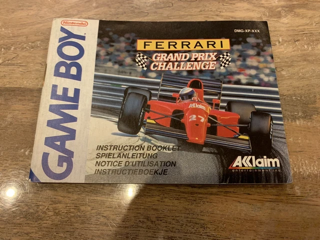 Notice Originale Jeu Game Boy – Ferrari Grand Prix Challenge – EUR XXX – Livret D'instructions Occasion