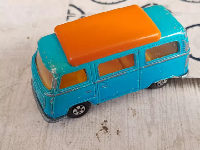 K-20 Matchbox Superfast: SF-23 Volkswagen Camper blau/orange