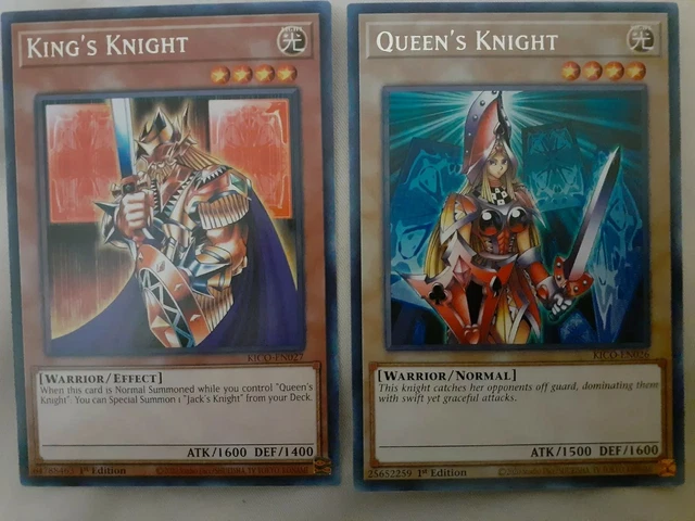 7x Yugioh KICO King Queen Jack Knight Cards + Arcana Extra Joker Wild Super Rare