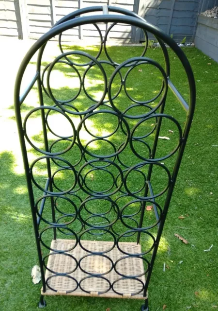 Metal Wine Rack - holds 20 bottles