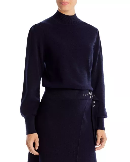 Hugo Boss MIDNIGHT Women's Fusila Cashmere Wool Mock Neck Sweater, US XS