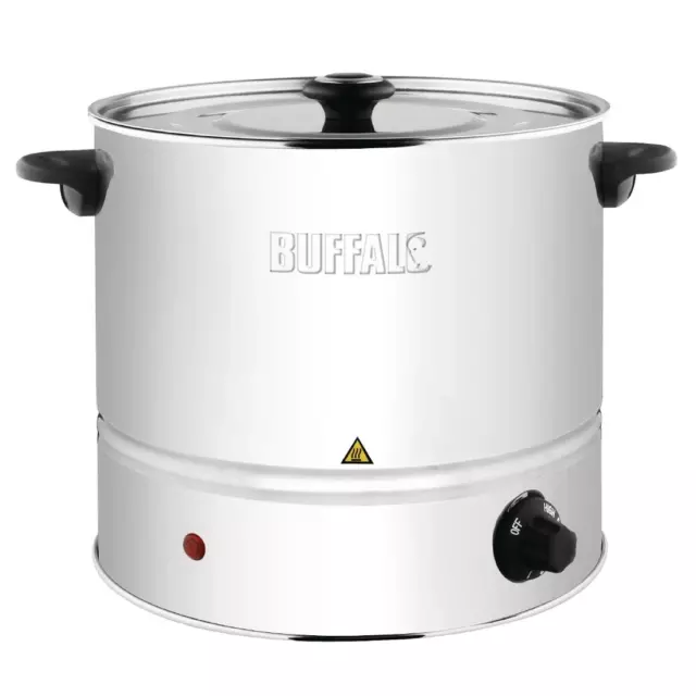 Buffalo Commercial Electric Food Steamer 1kW. 6Ltr 305Hx400Wx335Dmm