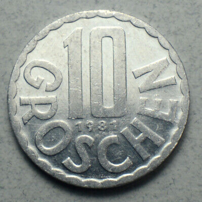 Austria 10 Groschen 1981 KM#2878 Europe Coin