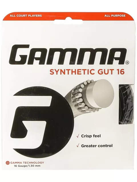 Gamma Synthetic Gut 16 racquet tennis string