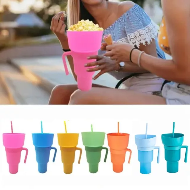 Snack and Drink Cups Snack Bowl Drink Cups 2 in 1 Adult Splash and