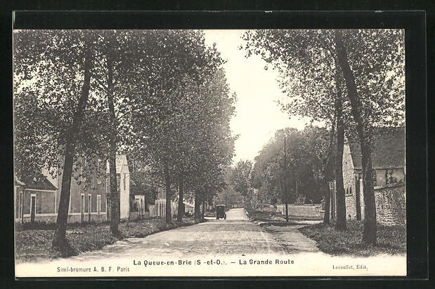 CPA La Queue-en-Brie, La Grande Route