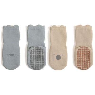 ARAUS Chaussettes Antidérapants en Coton en bas pour les Bébés Soquettes Bébé 0-36 mois 