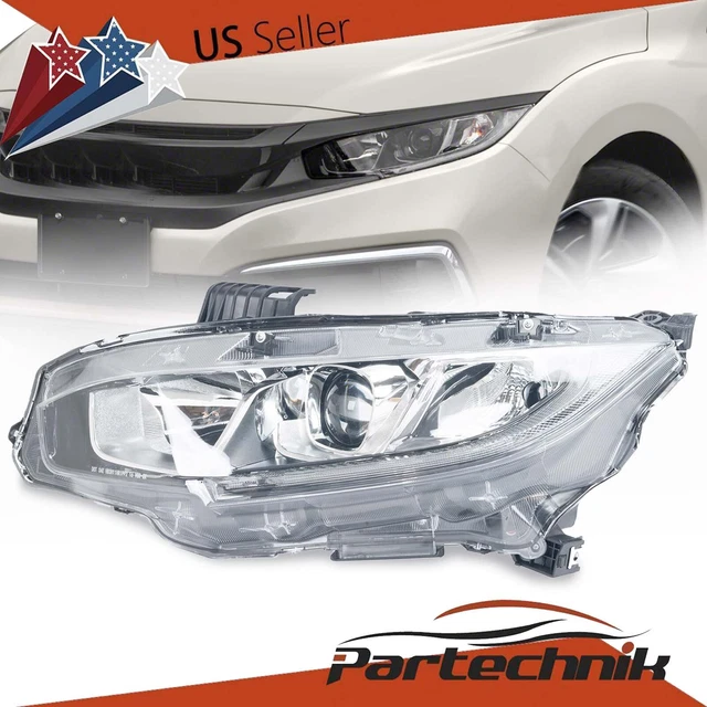 PROJECTOR HEADLIGHT HEADLAMP Halogen For 20162020 Honda Civic Left