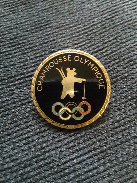 Insigne Chamrousse - Jeux Olympiques Grenoble 1968 - Ski - Vintage