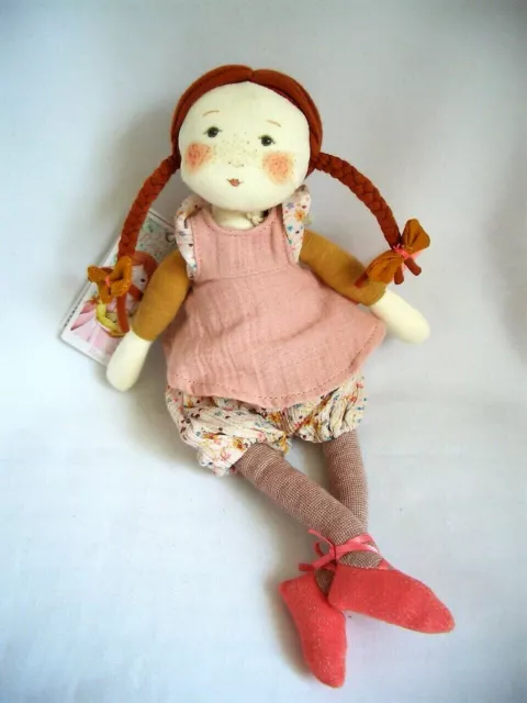 *MOULIN ROTY*Kinder*Puppe*Stoffpuppe*Spielpuppe*Fleur*les rosalies*31cm**