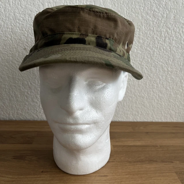 US Military Issue Multicam OCP Camouflage Patrol Cap Hat Size 7-1/4 Sam  Bonk