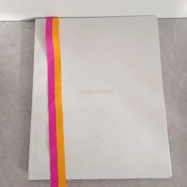 Louis Vuitton 2014 Holiday Gift Catalogue Book Pink & Orange Strap Bag Handbags