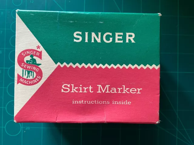 Vintage Singer Skirt Marker Less Ruler Original Box Sewing Collectable