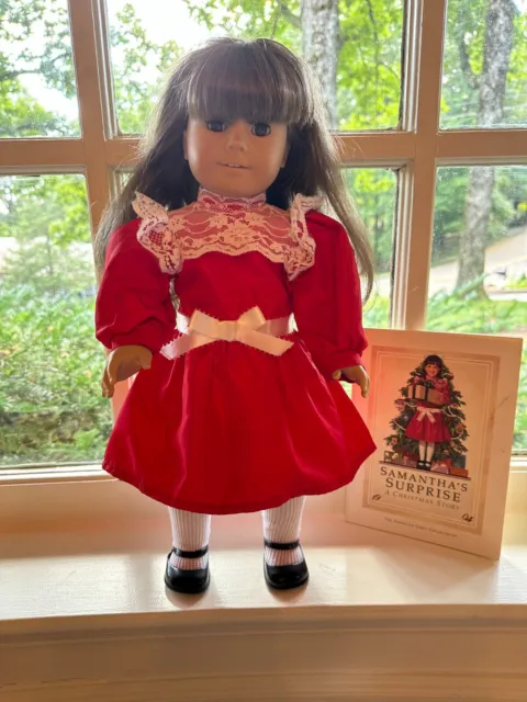 Samantha - American Girl Doll + 9 Signature Outfits & Books (1980s w/White Body)