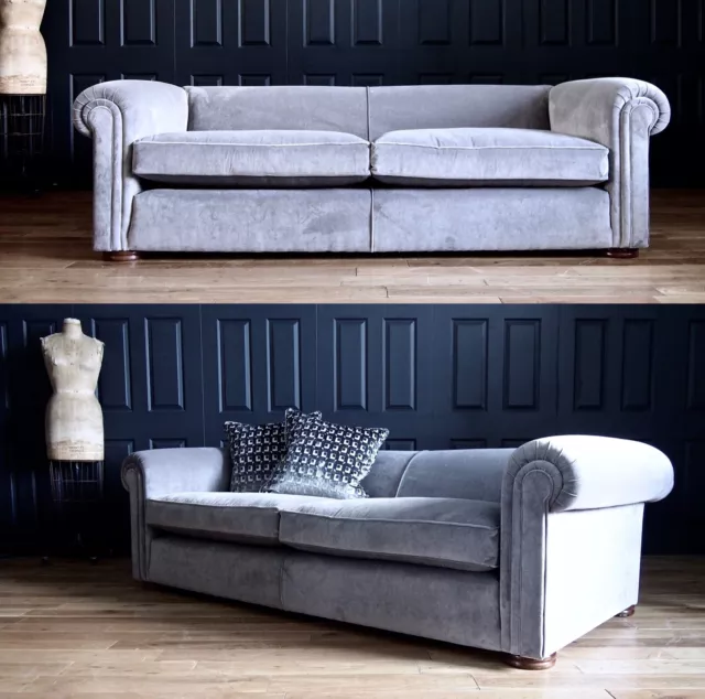 A pair of Duresta Maximus Sofas to be upholstered in Linwood Velvet rrp £10,675