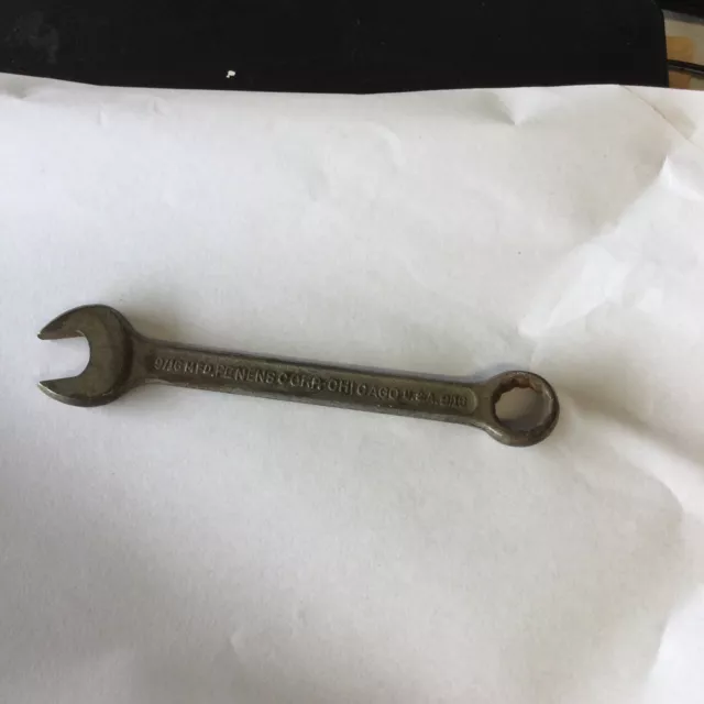 Vintage Wrench Made In The USA  Penens Corp. 1/2”  12-Point Combination Wrench.