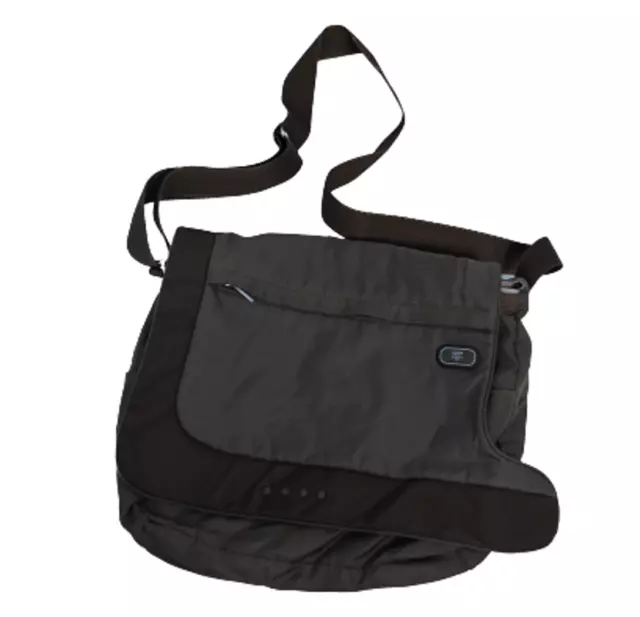 TUMI T-Tech Green Ballistic Nylon Messenger Crossbody Travel Bag 5114MSS