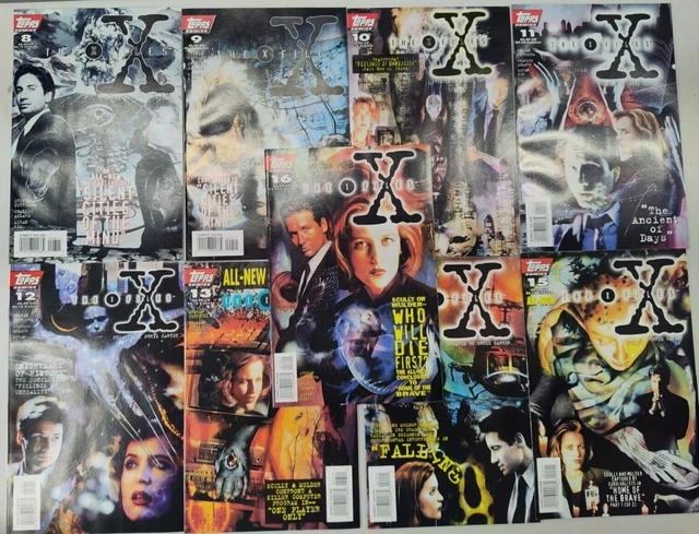 The X Files #8-16 Topps 1995-96 Comic Books