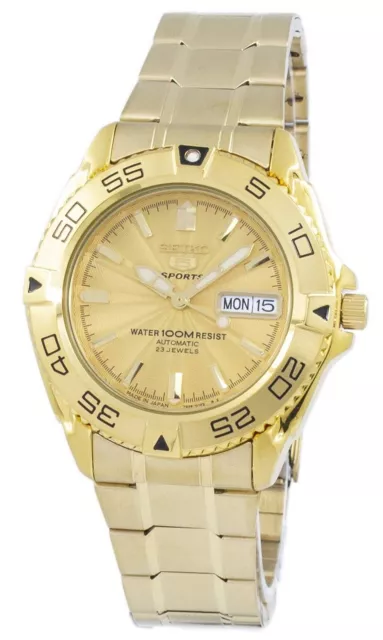 Seiko 5 sports hotsell automatic 23 jewels gold