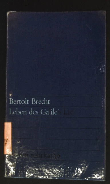 Leben des Galilei : Schauspiel. Edition Suhrkamp ; 1 Brecht, Bertolt: