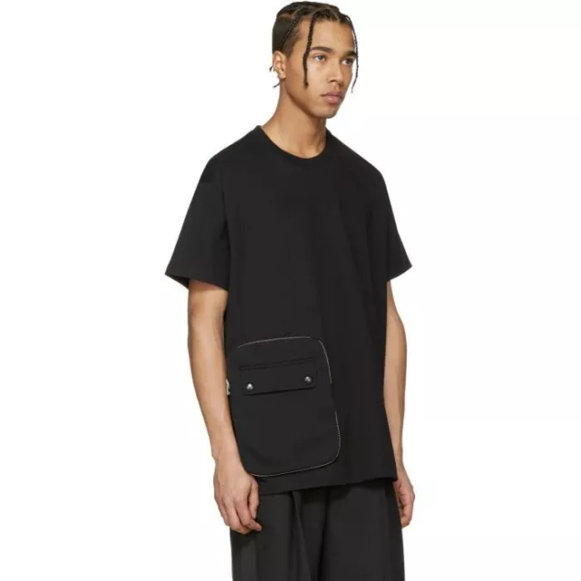 Givenchy Men's Black Detachable Pocket T-shirt Size M