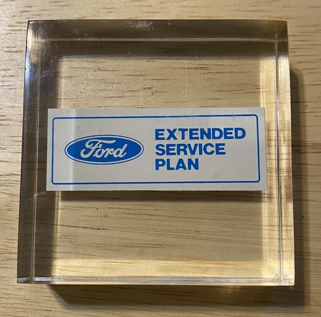 VINTAGE FORD Extended Service COUNTERTOP DISPLAY advertising sign 1960s/70s