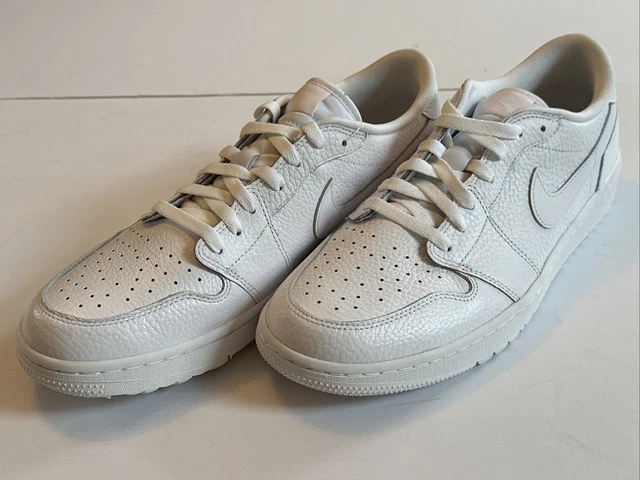 Air Jordan 1 Retro Low Golf Triple White - Size 12 - New With Box - Unworn - DS!