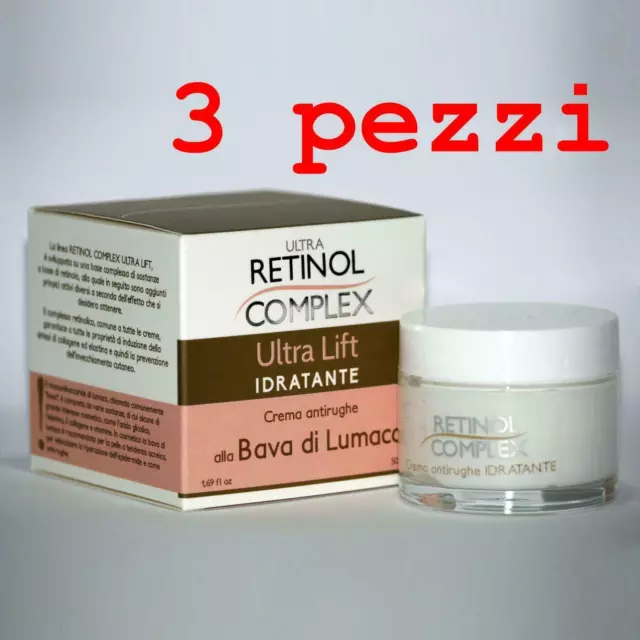 3pz RETINOL COMPLEX CREMA VISO ANTIRUGHE BAVA DI LUMACA