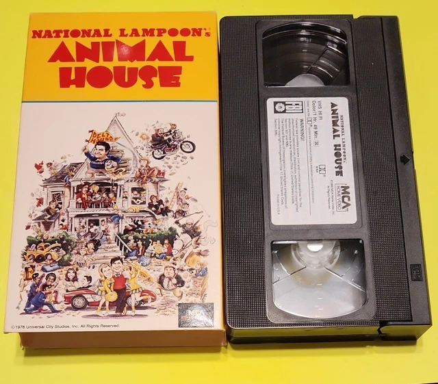 NATIONAL LAMPOON’S ANIMAL House VHS 1978 Rated R John Belushi Comedy