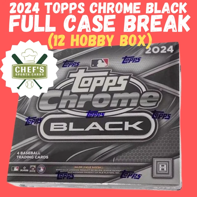 TORONTO BLUE JAYS 2024 Topps Chrome Black Full Case (12 Box) Break 2