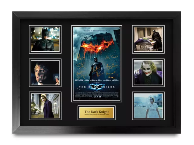 The Dark Knight Signed Large A2 Framed Printed Autograph Memorabilia Gift