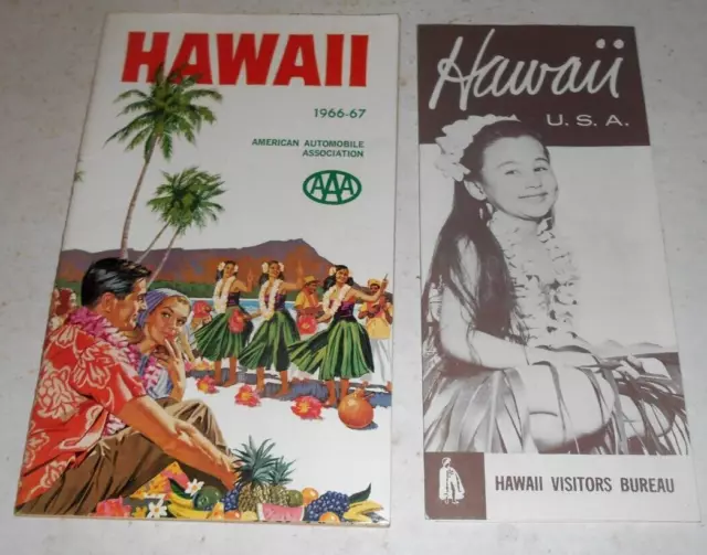 2 1965 Hawaii Pocket Visitors Guide To  Activities Brochure