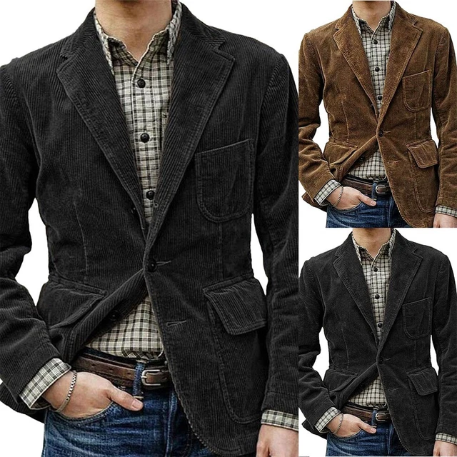 Veste De Chasse Vintage JC Penney Pour Homme - Taille M Toile Beige Avec Col Corduré - Fabriqué USA
