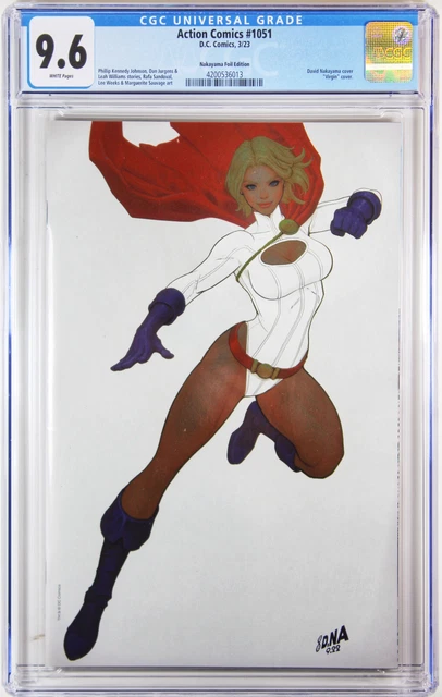 Action Comics #1051 (Nakayama 1:100 Foil Variant) Comic ~ Cgc Graded 9.6 Nm+