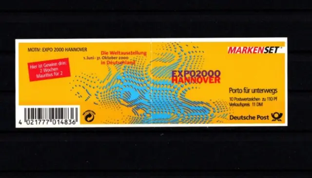 BRD  1999  Markenheft MH 39 - EXPO 2000 -  Postfrisch
