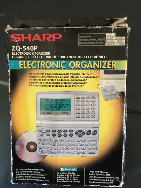 Agenda électronique Casio Digital Diary SF 7500, 64 Kb, Organiseur Vintage Quasi Neuf