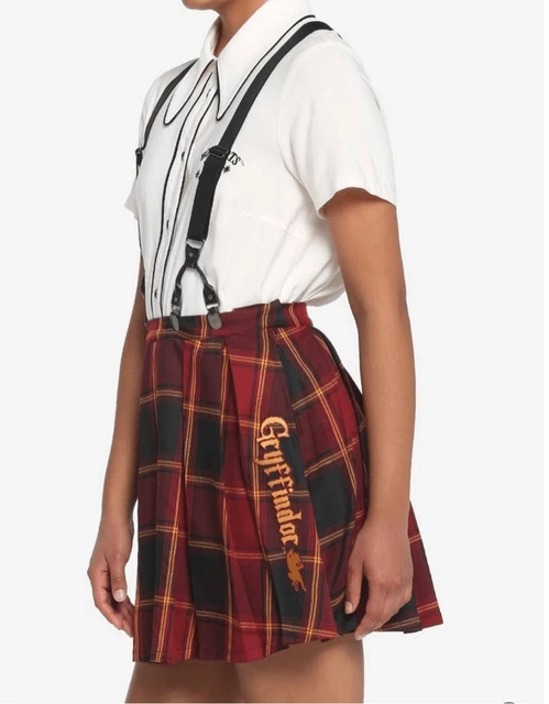 Harry Potter Gryffindor Pleated Suspender Skirt Plus Size Medium NWT