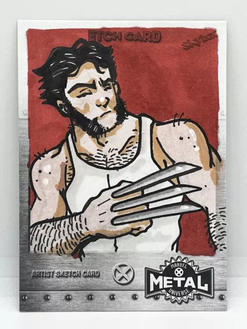 2020 Marvel Metal Universe Wolverine Sketch . SOK! (artist)