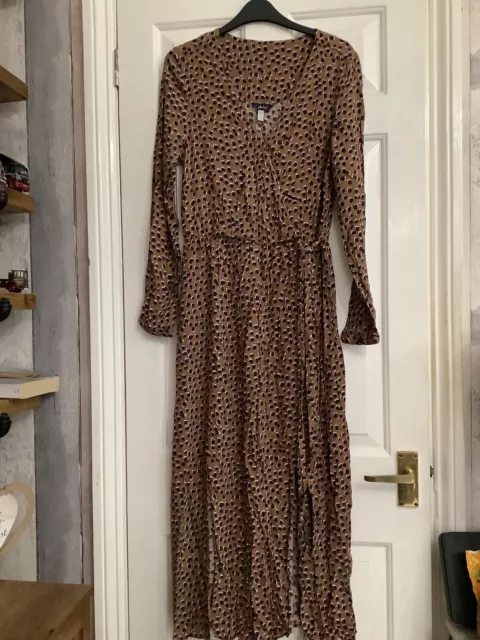 Joules mocha sales spot dress