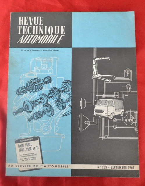Revue Technique BMW 1800 TI : EA 7 - Occasion Collection