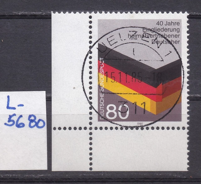 BRD - Mi 1265 - Vollstempel Uelzen - Eckrand - Ecke 3 - L5680
