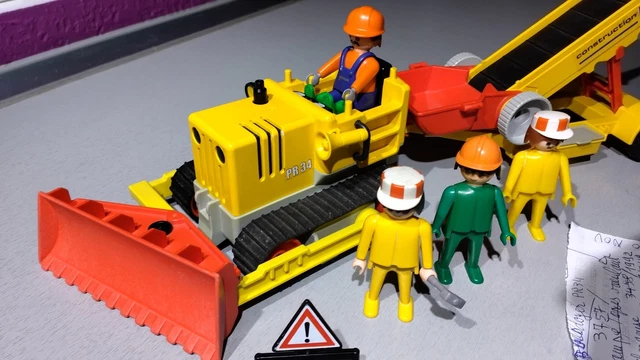 Playmobil 3757 – Bulldozer De Chantier – Travaux Publics – Occasion