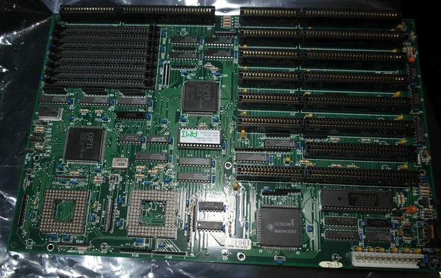 NEL INT. AT motherboard for 386 CPU ISA SIMM Opti 381P chipset working ...