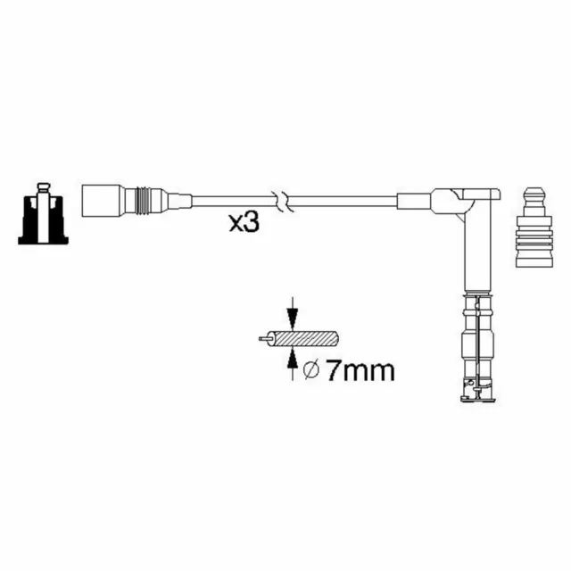 Zündleitungssatz BOSCH 0 986 356 316