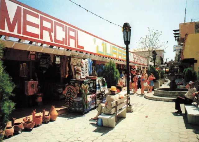 Postcard View of the "Juarez" Shopping Center, Sonora, Mexico VTG CC6.