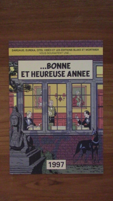 Carte De Vœux Tintin 1987 – Édition Originale – 25x15 Cm – Collector – Neuf Scellé