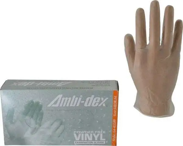 100 Pack PIP 64-435PF/M Disposable Gloves, Size Medium, 5 mil, Synthetic Polymer