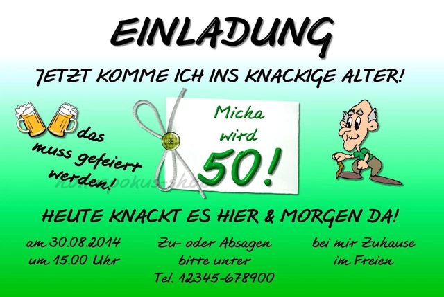 Witzige Einladungen Zum 40 Geburtstag Kostenlos 30 LUSTIGE EINLADUNGSKARTEN Geburtstag Einladungen jedes Alter 40 50 60
