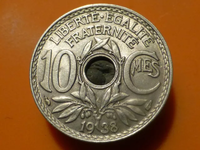 10 Centimes - Lindauer - 1938 - Cocarde Nette ! Rare Qualite Sup/Sup+ !